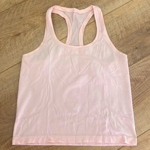 LULULEMON swiftly tech racer back tank top 2.0 race length.pink mist size 8